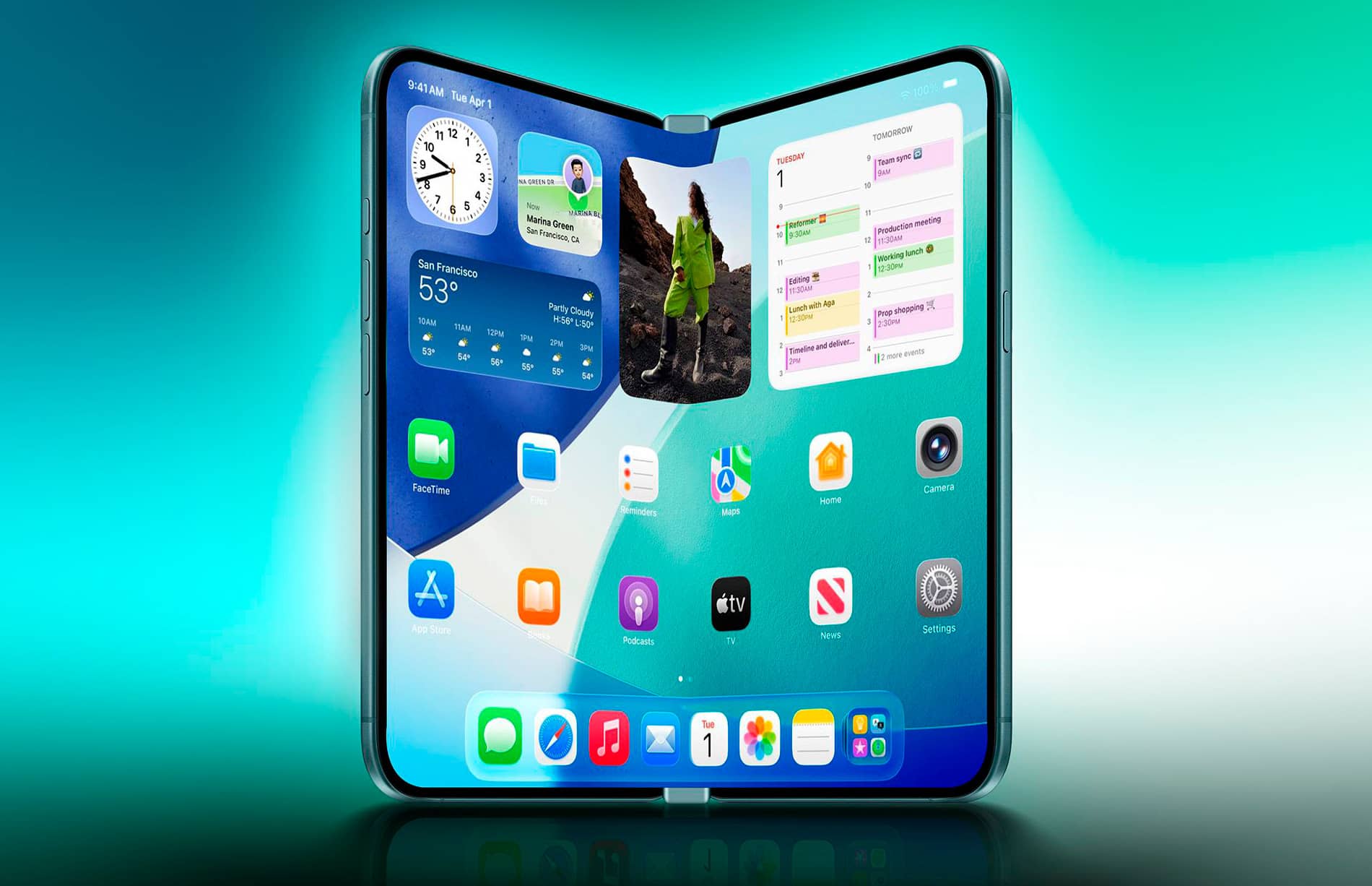 Складаний смартфон iPhone Fold отримає комбіновану рамку з титану та алюмінію