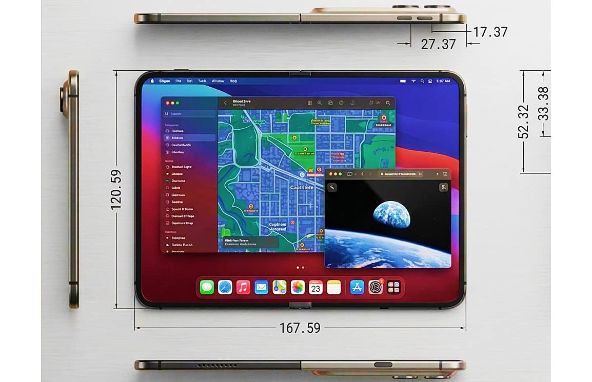 Витік розкрив реальні габарити та ключові особливості iPhone Ultra (Fold)