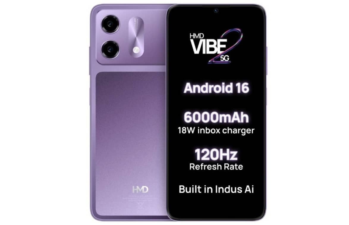 HMD представила Vibe 2 5G: бюджетний смартфон із акцентом на автономність і плавний екран