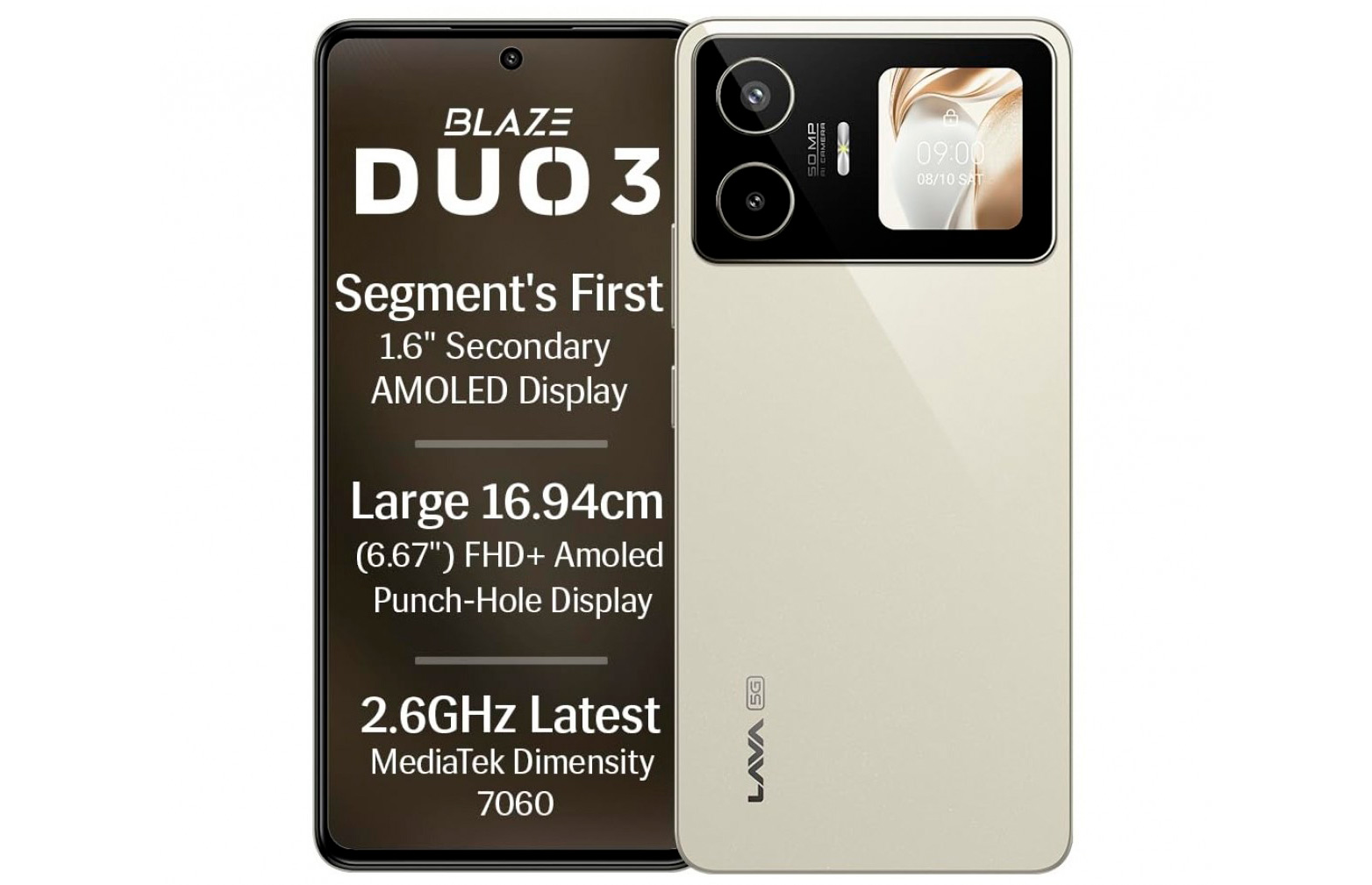 Представлено смартфон Lava Blaze Duo 3