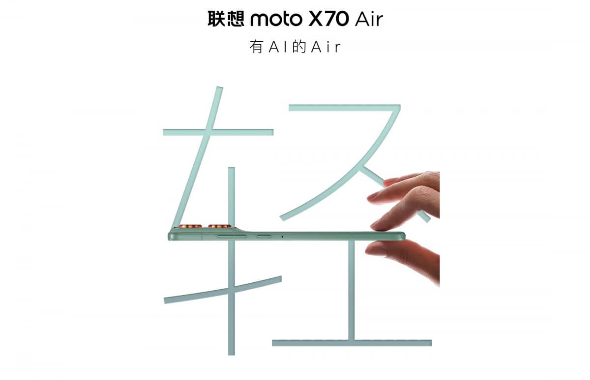 Motorola показала свій найтонший смартфон Moto X70 Air