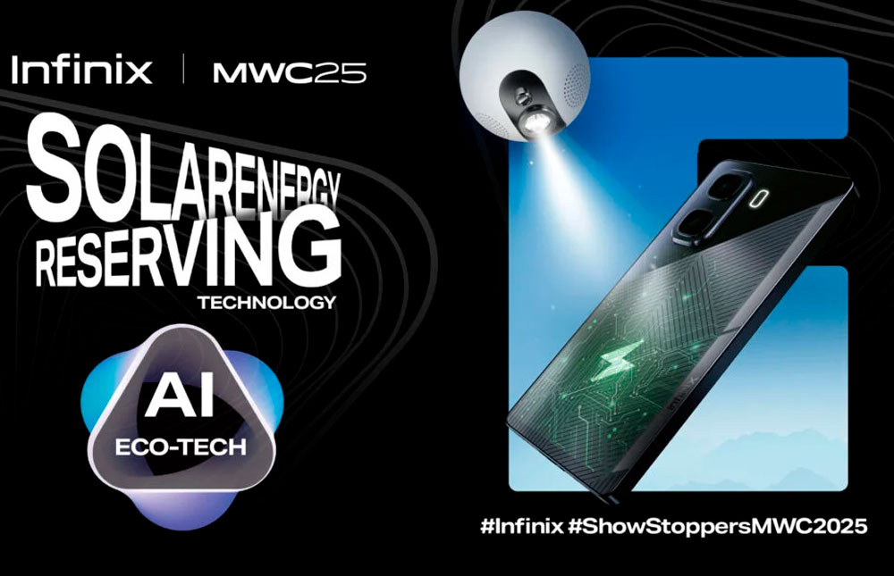 Infinix представила смартфон із зарядкою від Сонця та штучного освітлення