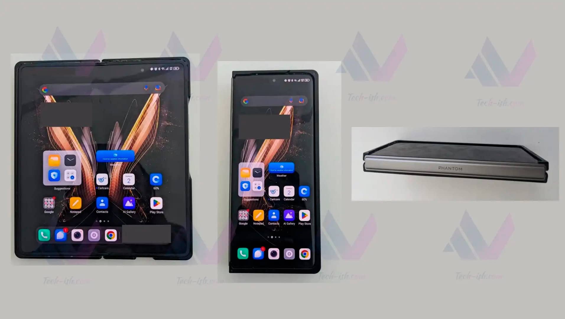 Стали відомі характеристики складаного смартфона Tecno Phantom V Fold