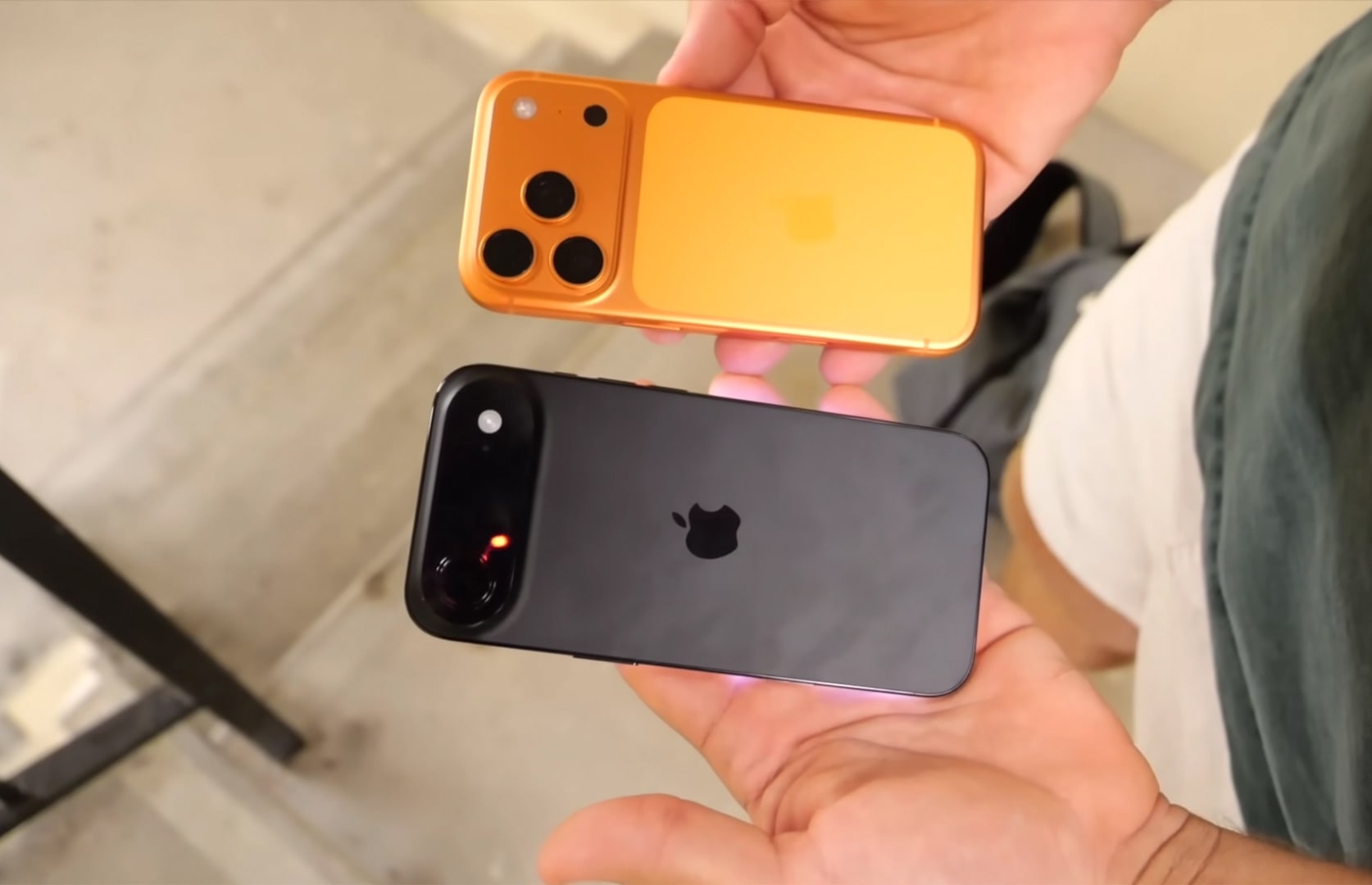 Блогер скинув iPhone 17 Pro та iPhone Air з 60 метрів