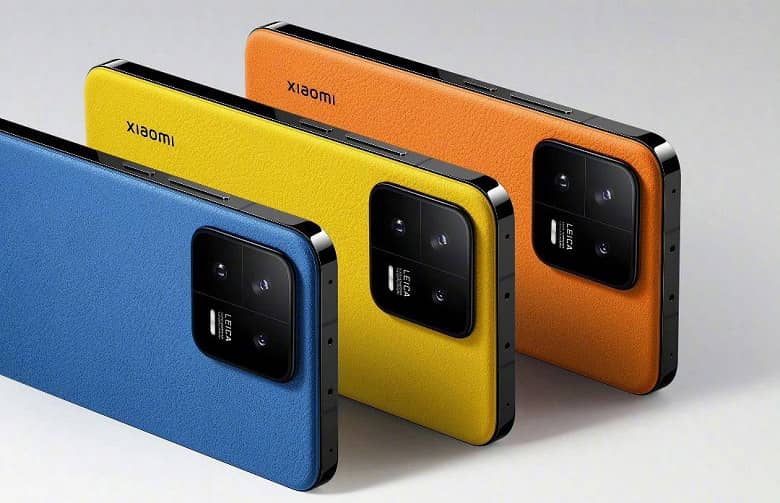 Xiaomi 13 випущено у трьох нових кольорах Starry Sky Blue, Chixia Orange та Ginkgo Yellow