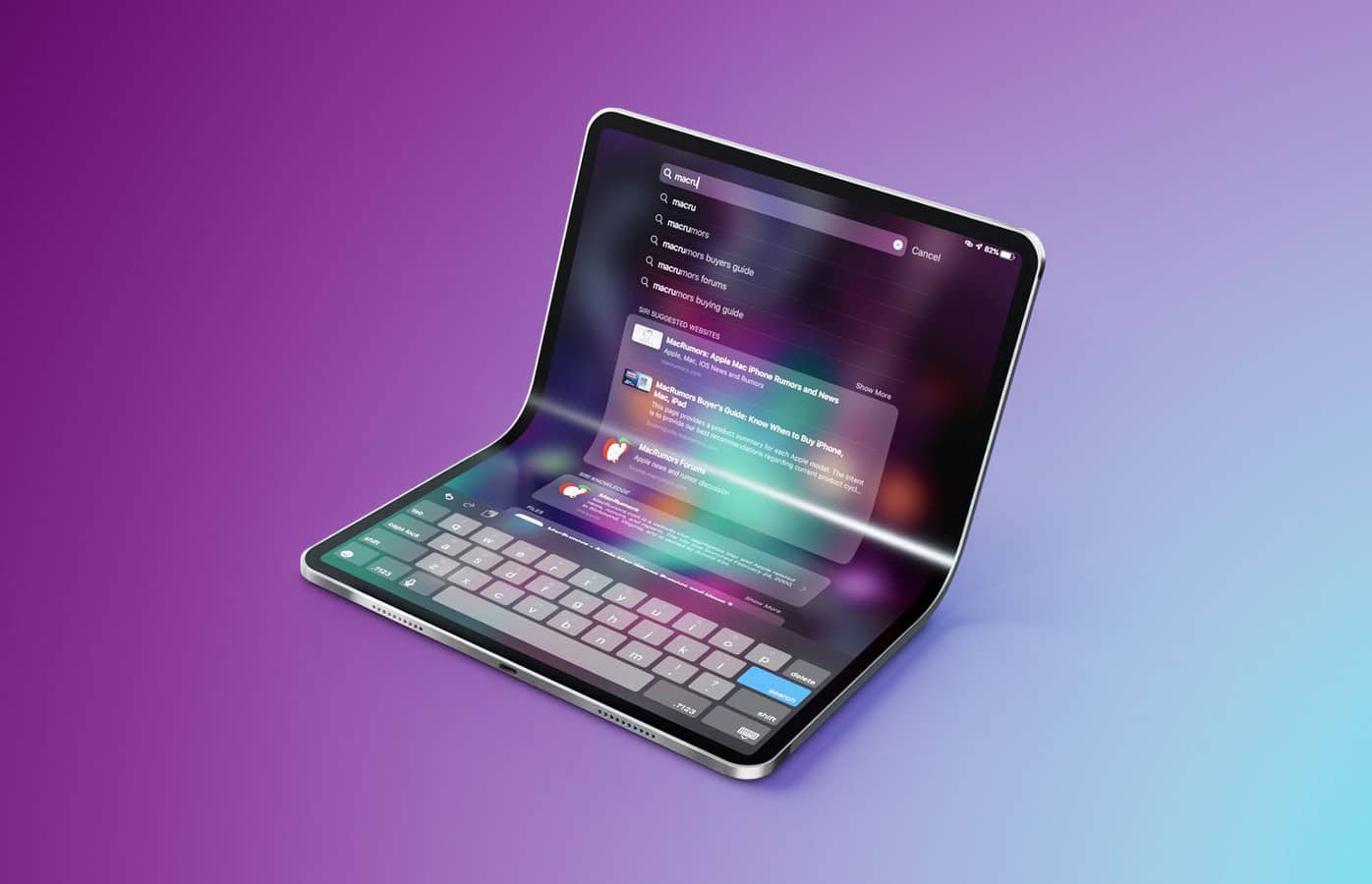Apple продовжує розробку великого складаного iPad