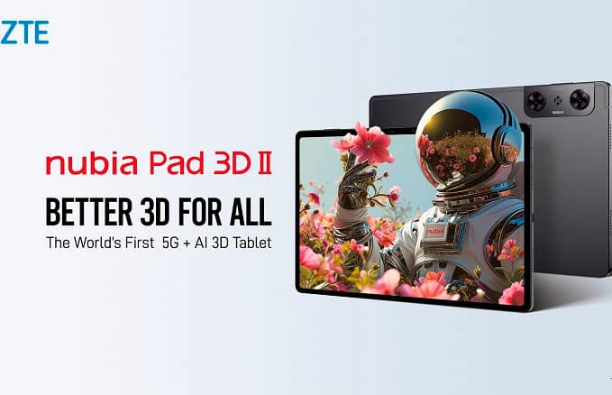 Представлено новий 3D-планшет ZTE nubia Pad 3D II
