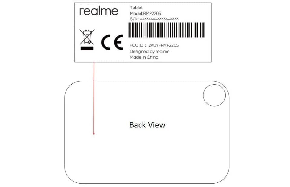Майбутній планшет Realme Pad 2 сертифіковано у FCC