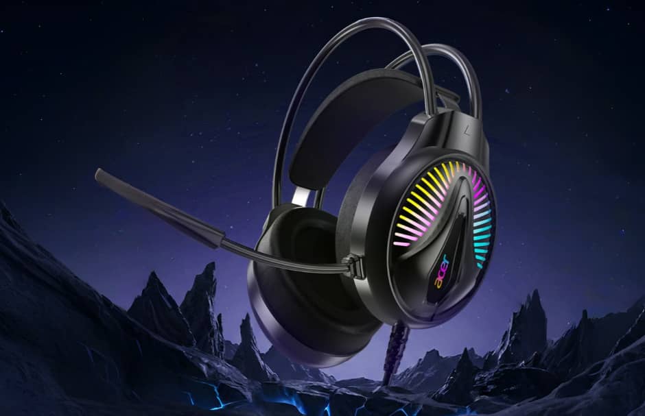 Acer випустила ігрову гарнітуру OHW201 дешевше $10 з RGB-підсвіткою та віртуальним звуком 7.1