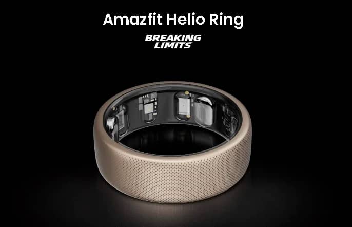 Amazfit випустила розумне кільце Helio Ring з титановим корпусом та захистом від води 10 ATM