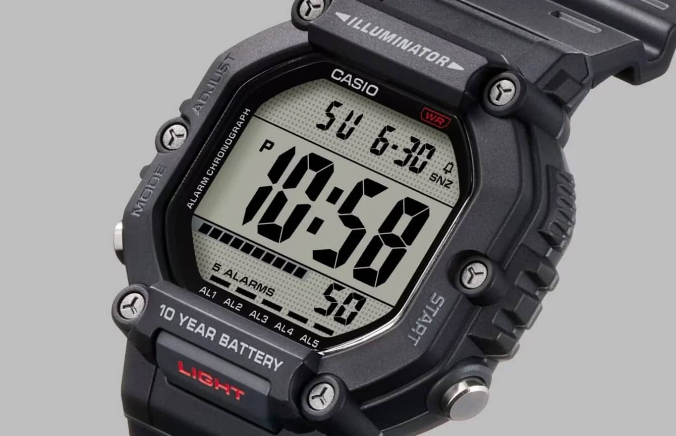 Casio випустила доступні цифрові годинники AE1600HX із подовженим ремінцем і автономністю до 10 років