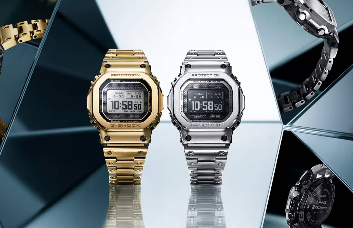 Casio випустила три моделі годинників у фірмовому дизайні G-Shock із корпусом із нержавної сталі