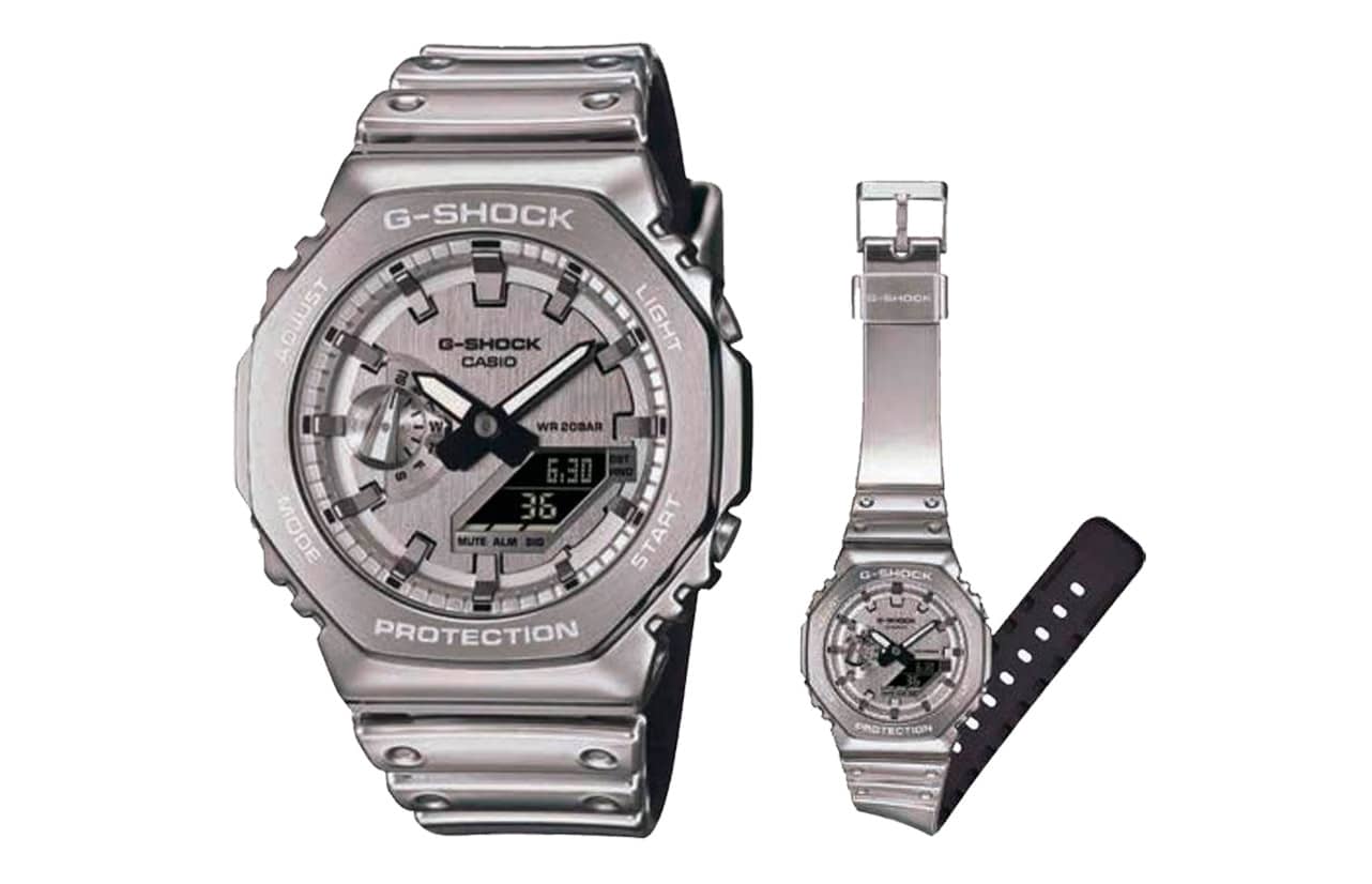 Casio підготувала до випуску металевий годинник G-Shock GM-2100YM-8A та GM-5600YM-8