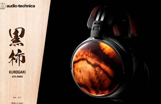Представлено навушники Audio-Technica ATH-AWKG Black Persimmon Wood-Limited