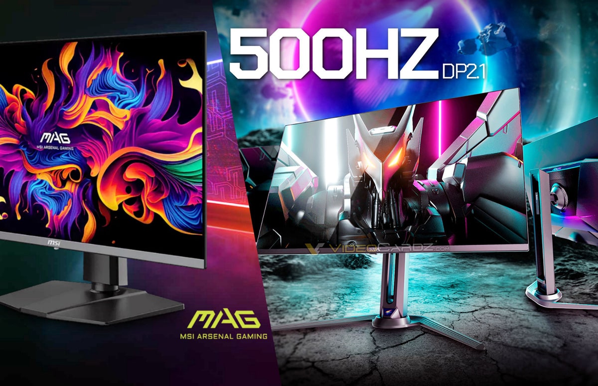 MSI та Gigabyte представили перші 27" QD-OLED монітори з частотою 500 Гц
