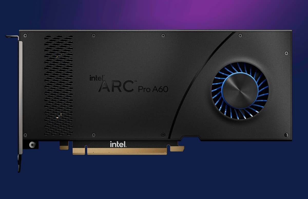 Intel представила професійний графічний прискорювач Arc Pro A60 та його мобільну версію