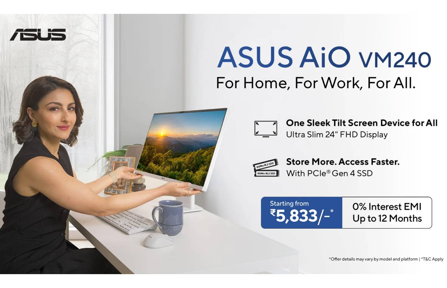 Asus представила моноблок VM240 і нові аксесуари: Ryzen, механічна клавіатура та HDMI 2.1