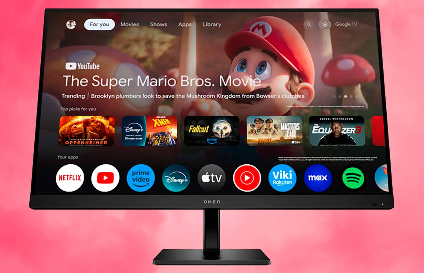 HP додала Google TV у 32-дюймовий ігровий монітор