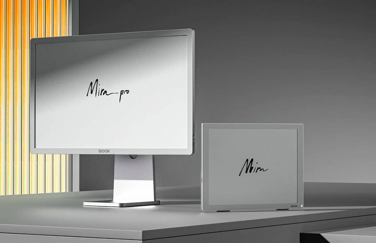Onyx Boox представила 25,3-дюймовий E-Ink-монітор Mira Pro (2023)
