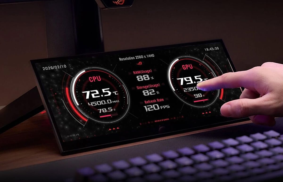 Asus представила незвичайний 12,3-дюймовий монітор ROG Strix XG129C: компактний дисплей для стримерів, геймерів і моніторингу ПК