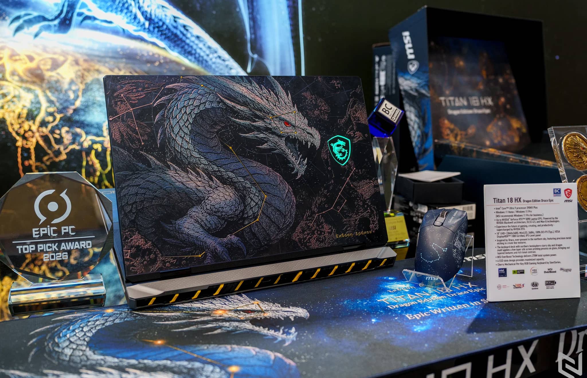 MSI представила ексклюзивний Titan 18 HX Dragon Edition: флагманський ноутбук з RTX 5090, 96 ГБ оперативної пам’яті та унікальним дизайном