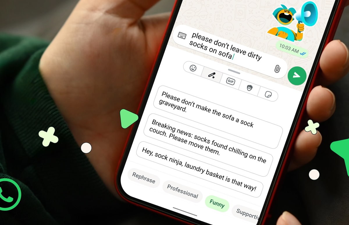 У WhatsApp додали AI, який вміє переписувати повідомлення