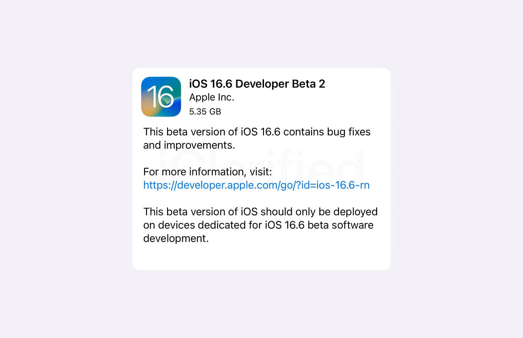 Apple випустила другі бета-версії iOS 16.6, iPadOS 16.6 та macOS 13.5