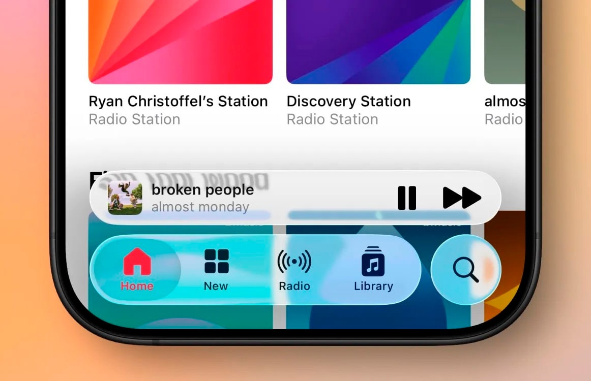 Apple знову перевзулася: в iOS 26 повернули «рідке скло»