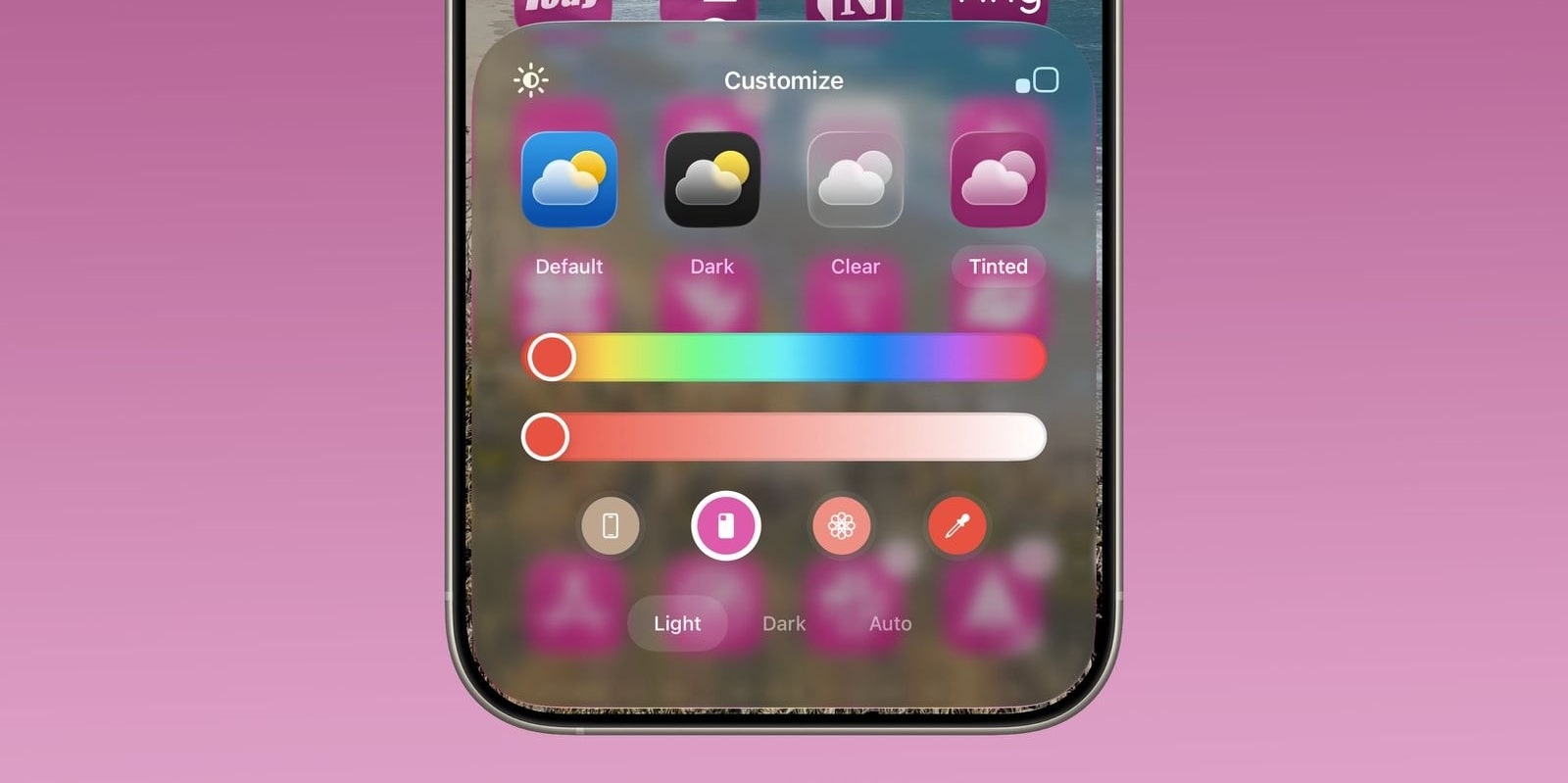 iOS 26 дозволить перефарбувати іконки під колір чохла чи смартфона