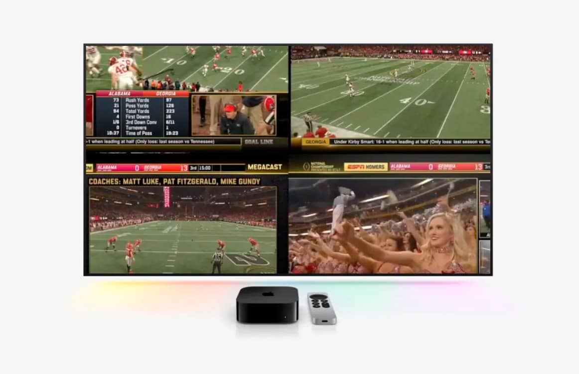 Apple розробляє функцію Multiview для перегляду спортивних трансляцій одночасно з чотирьох камер