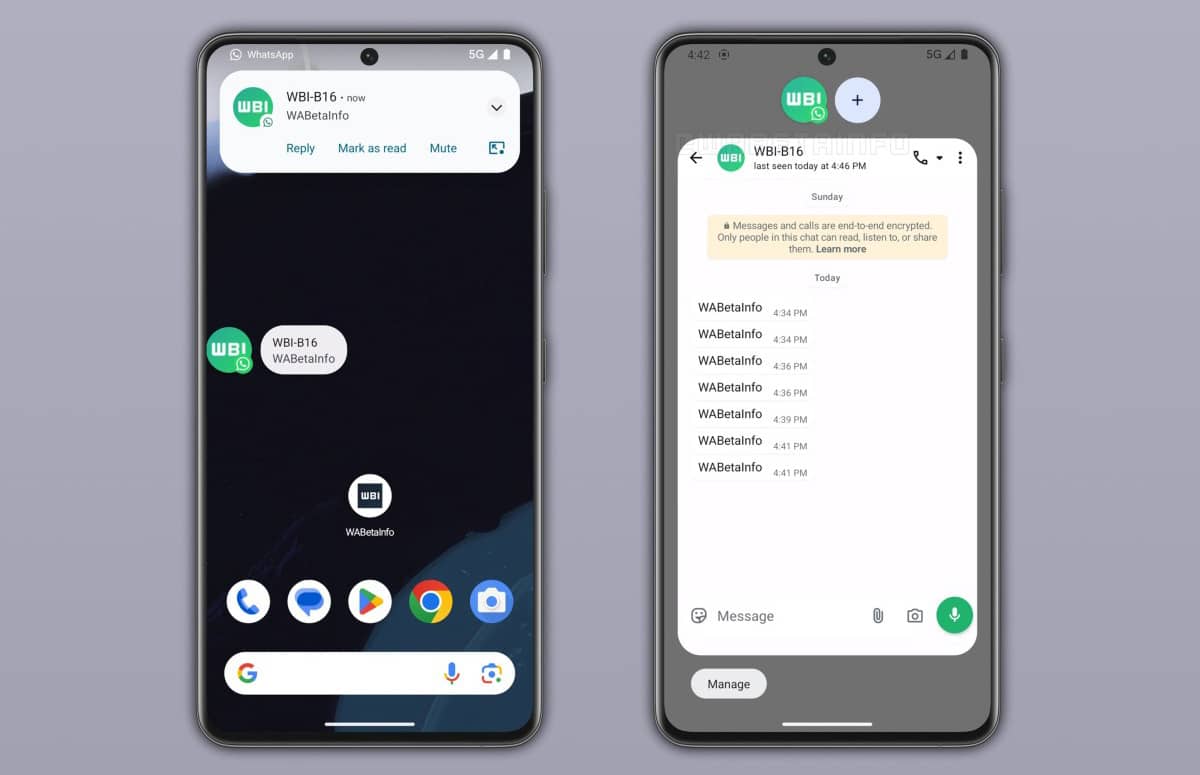 WhatsApp тестує спливаючі бульбашки сповіщень в Android-версії застосунку