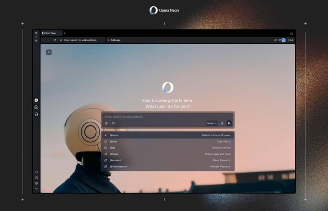Експериментальний браузер Opera Neon став доступним всім бажаючим