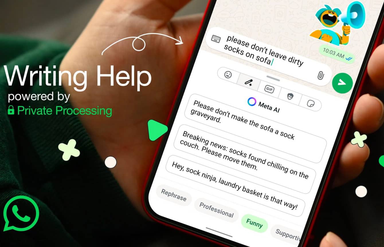 WhatsApp додає функцію Writing Help, яка допоможе точніше формулювати повідомлення