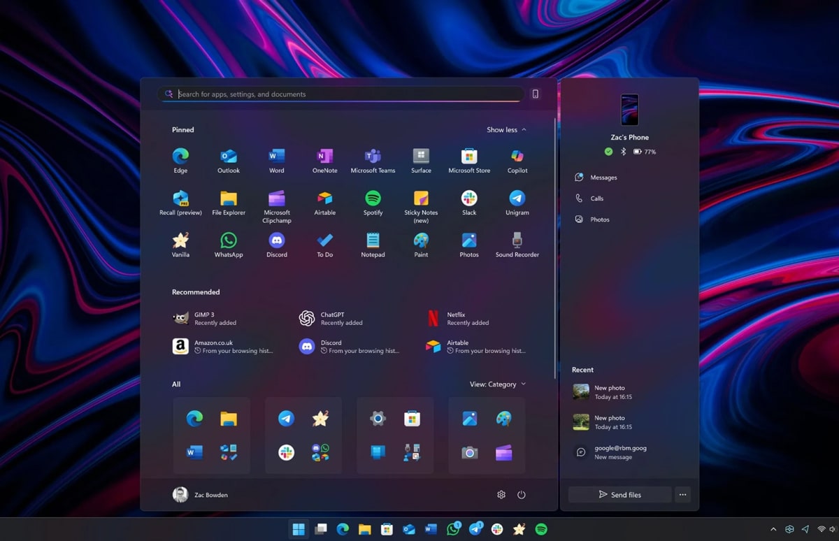 Microsoft почала розсилати оновлення Windows з новим меню «Пуск»