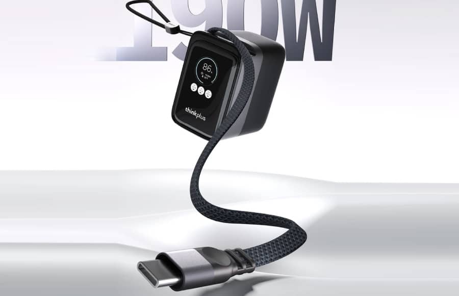 Представлено повербанк Lenovo ThinkPlus 190W із висувним кабелем