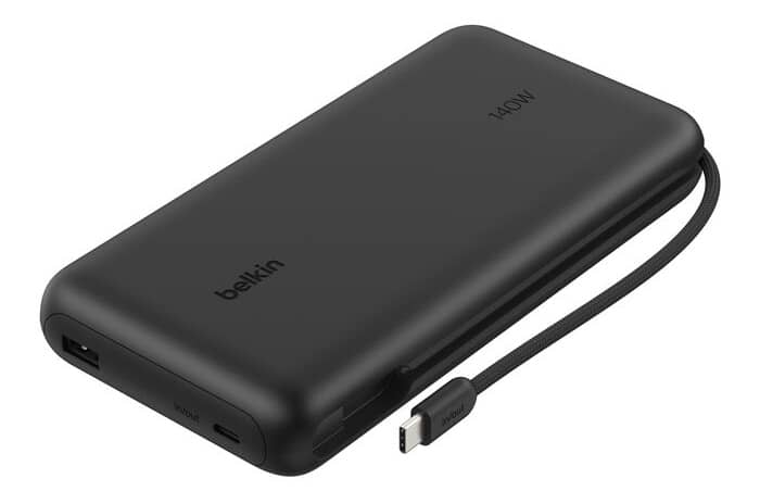 Belkin представила потужний повербанк UltraCharge Pro 25K, який може заряджати ноутбуки