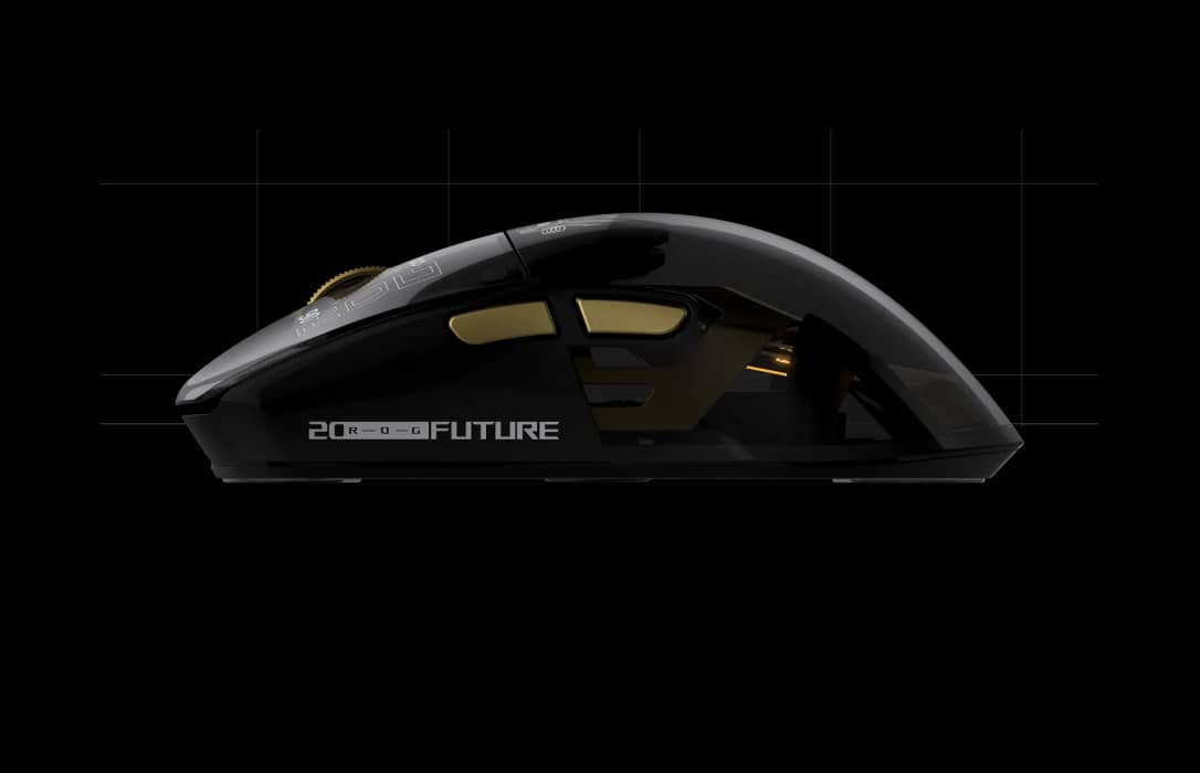 Asus випустила ювілейну ігрову мишу ROG Harpe II Extreme Edition 20 із елементами з 24-каратного золота