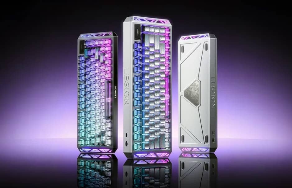 Lenovo представила ігрову клавіатуру Legion R7 RT75 з магнітними перемикачами, дисплеєм і частотою опитування 8000 Гц
