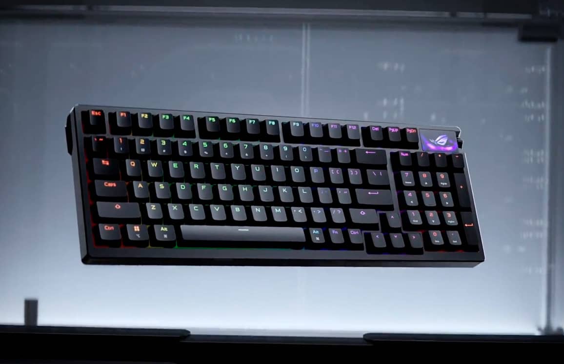 Asus випустила топову ігрову клавіатуру ROG Azoth 96 HE