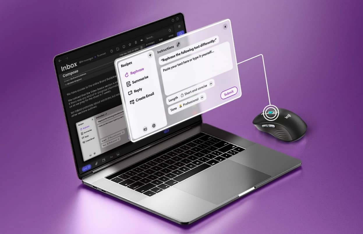 Logitech представила бездротову мишу Signature AI Edition M750 з кнопкою для виклику AI