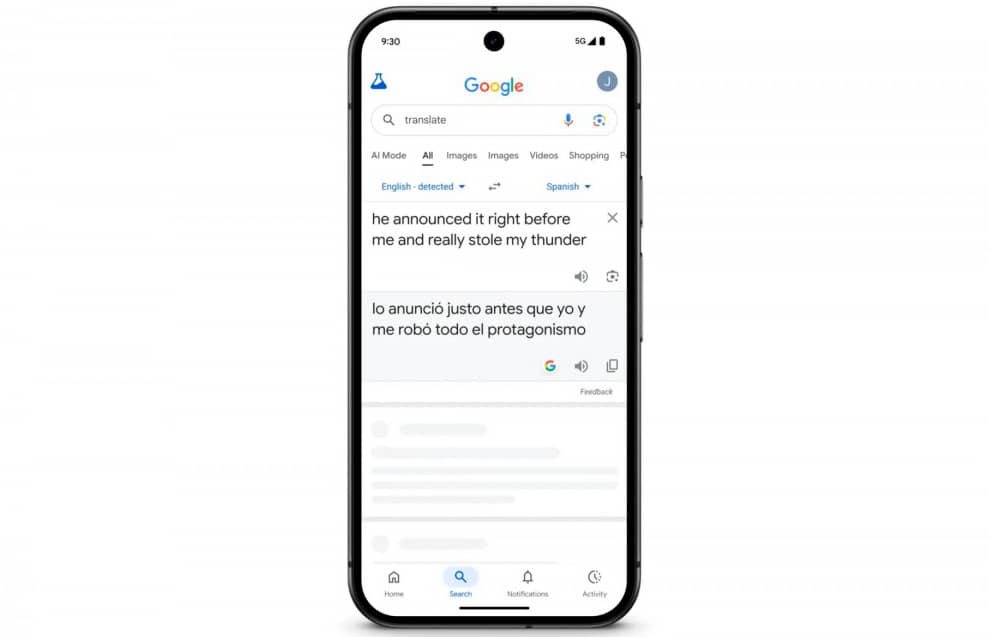 Google интегрировала искусственный интеллект Gemini в Google Translate