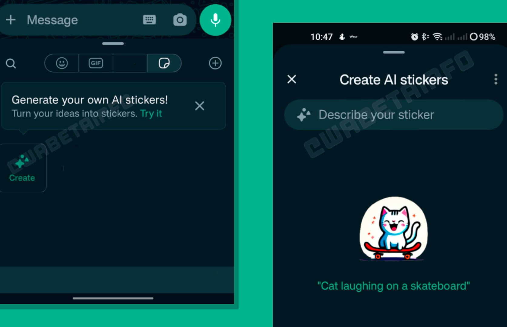 WhatsApp тестує вбудований генератор стікерів за допомогою AI