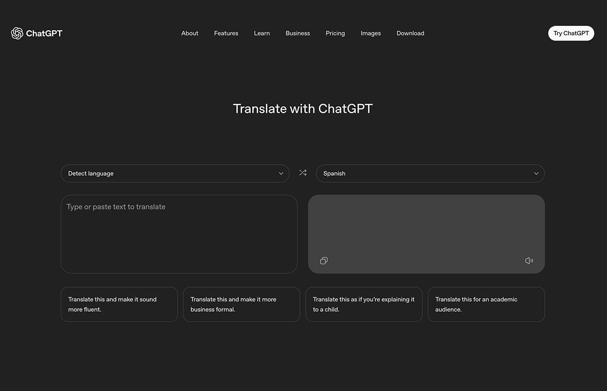 OpenAI запустила безкоштовний перекладач ChatGPT Translate