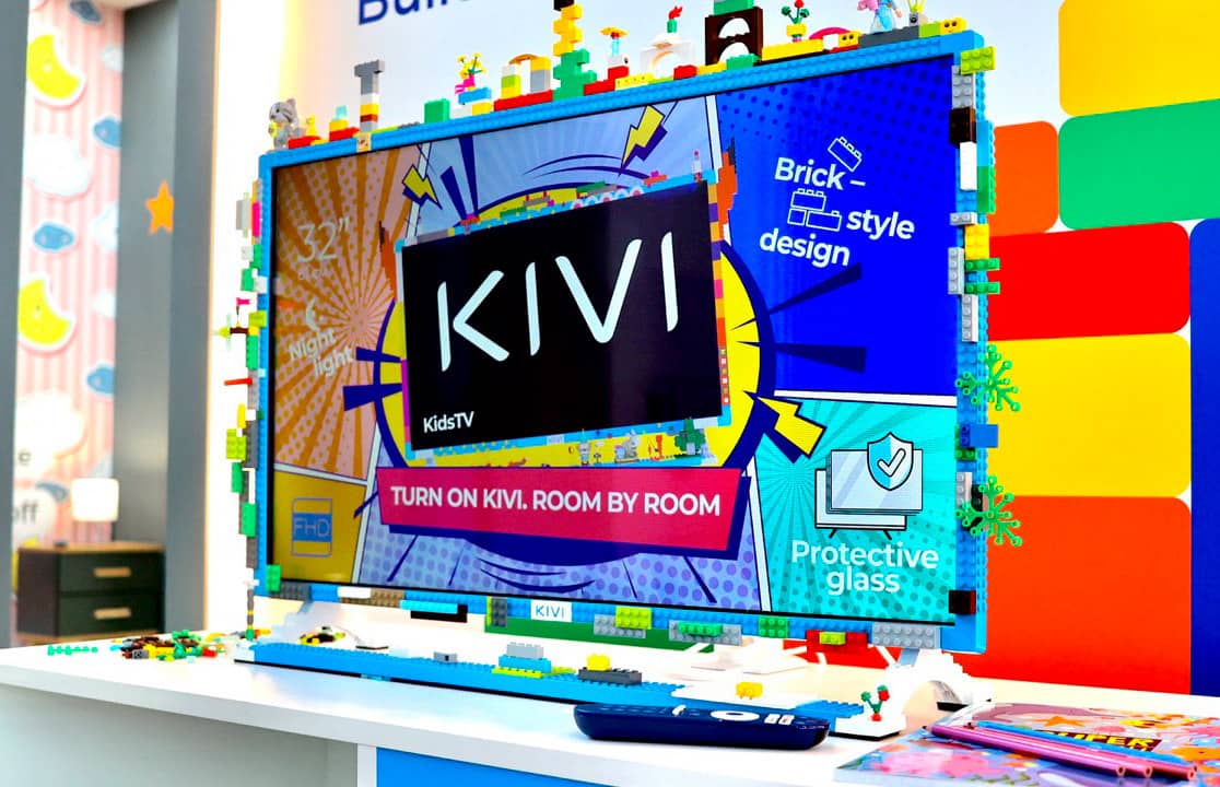 Представлено дитячий телевізор Kivi KidsTV, який сумісний із конструктором LEGO