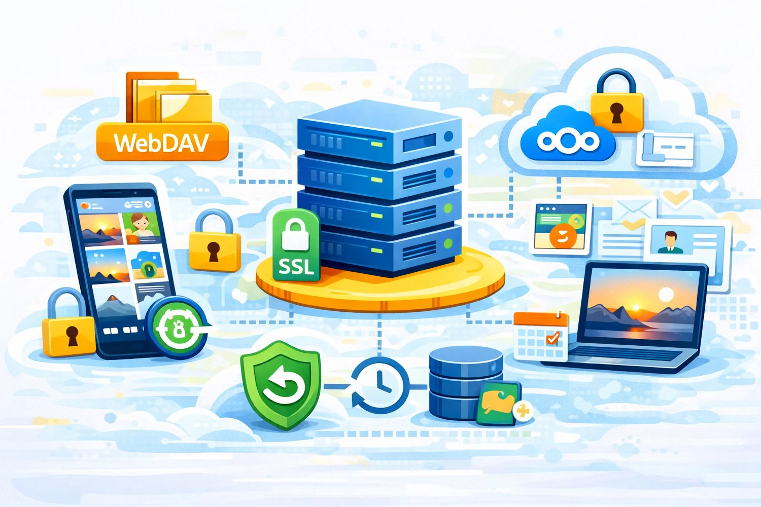Виртуальный сервер VPS как личное облако для смартфона - фото, бэкапы, WebDAV/Nextcloud без подписок